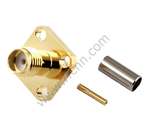 SMA-weiblicher Bulkhead-Quadrat-Flansch für RG174 RF-Anschluss